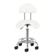 Activeshop 6001 Cosmetic Salon Stool with Backrest, White