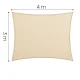 Plonos 488501 Rectangular Sun Shade Sail 3x4m, Beige