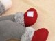 Christmas Gnome Curtain Tieback with Velcro, 40cm, Grey