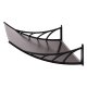 Door Canopy 100x80 cm Polycarbonate Awning for Entrance MultiGarden