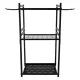 Garden Tool Stand LUARO Garage Organizer for Rakes and Shovels, Black