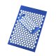 Akupresūras akupunktūras masāžas paklājs ar spilvenu, komplekts, zils 65x40cm | Acupressure Massage Mat + Pillow