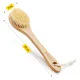 4FIZJO Long Bath and Body Dry Massage Brush, Hard