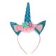 Unicorn Carnival Costume for Kids: Skirt and Headband, Blue (3-6 Years)