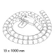Cable Organizer Maclean MCTV-898 B, 15 mm x 1 m, Black