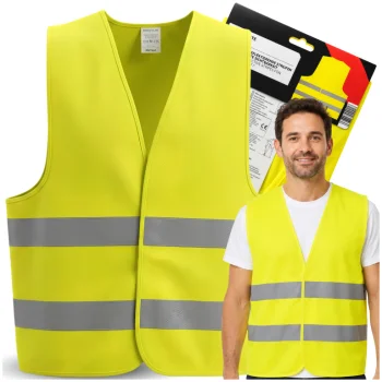 Reflective Warning Vest Class 2 Visibility Yellow One Size