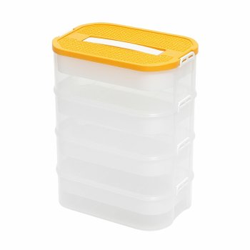 Kluču uzglabāšanas kaste 4 līmeņu organizators, oranža