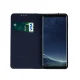 Samsung Galaxy A55 ( SM-A556B/DS ) Genuine Leather Wallet Phone Cover, Navy Blue