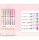 Pattern Curve Highlighter Pens for Journaling, Set of 6