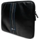 BMW Carbon & Blue Stripe Laptop Sleeve 16\", Black