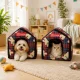 Soft Pet House Bed for Cats and Small Dogs, Size L
