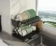Two-Tier XL Dish Drying Rack with Cutlery Holder