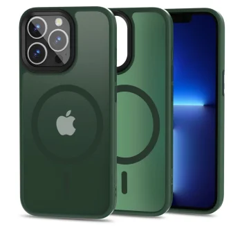 Tech-Protect MagMat MagSafe Case for iPhone 13 Pro, Matte Green