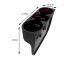 5-in-1 Car Cup Holder and Seat Gap Organizer for Drinks and Phone, Black