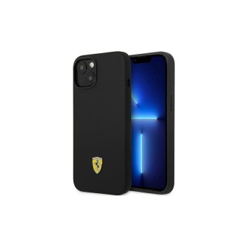 Ferrari Fehcp14lsibbk iPhone 14 Pro 6.1" Black/black Hardcase Silicone Metal Logo