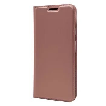 Google Pixel 4 Magnetic Adsorption Leather Card Holder Case Cover, Pink