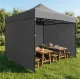 Replacement Canopy for Garden Gazebo 3x3m MultiGarden 420D PVC, Grey