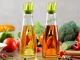 Bottle for oil vinegar glass dispenser with seasoning herbs 0.5l
