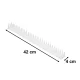 Plastic Bird and Pigeon Repellent Spikes, White, 43 cm, 8 pcs