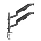 Ergo Office ER-692 B Dual Monitor Desk Mount with Gas Spring, 17\"-32\", 1-10kg, Black