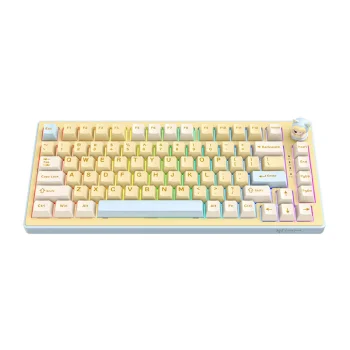 Onikuma MT707 Wireless Gaming Keyboard RGB, Hot-Swap, Yellow