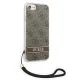 Guess iPhone SE 2022 / 2020 / 7 / 8 Case 4G Print Strap Brown