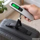 Electronic Luggage Scale with LCD Display, up to 50 kg, Silver / Black