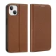 Dux Ducis Skin X2 Flip Case for iPhone 14 Plus, Brown