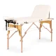 ModernHome 3 Section Wooden Portable Massage Table for Therapy with Carry Case