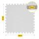 4FIZJO Kids Foam Puzzle Play Mat 180 x 180 cm, Grey
