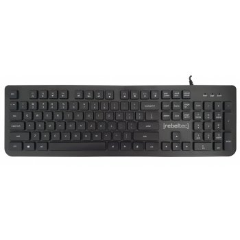 Rebeltec Spiro USB Keyboard, Black