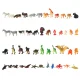 Ikonka Animal Figures Set (Sea, Wild, Farm, Dinosaurs), 48 pcs