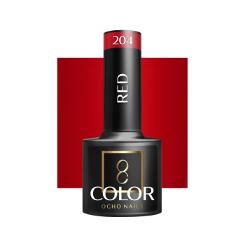 OCHO NAILS Gel Polish Red 204, 5 g
