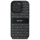 DKNY iPhone 16 Pro Max Case Texture Pattern Tonal Stripe, Black