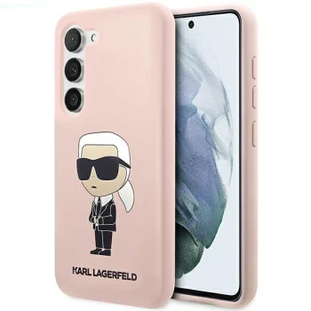 Karl Lagerfeld Samsung Galaxy S23 Case Silicone Ikonik, Pink
