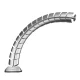 Maclean MC-768 S Under Desk Cable Organizer / Spine, 75 cm, Silver