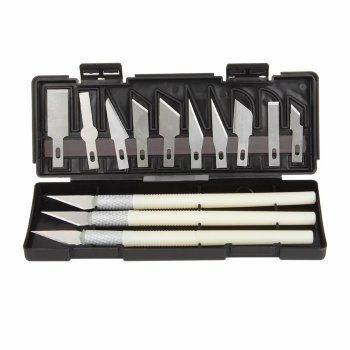 Precision Craft Knife Set with 13 Interchangeable Blades