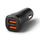 Spigen Essential EV302 30W 2-Port USB-A Car Charger - Black