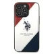 Apple iPhone 14 Pro Max 6.7\'\' US Polo Tricolor Embossed Case Cover (USHCP14XPSO3), White