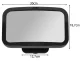 Xtrobb Baby Car Mirror, Black
