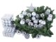 Christmas Tree Baubles Set 100 pcs + Star, Silver