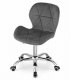 AVOLA Velvet Swivel Home Office Desk Chair, Grey