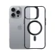 3mk Satin Armor MagCase for iPhone 16 Pro Max, Clear with Black Frame