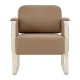 Salon Waiting Room Chair Omega Grandeur, light brown