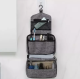 Travel Folding Cosmetic Bag, Hanging Toiletry Bag, Gray