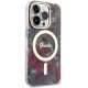 Guess iPhone 14 Pro Case IML Flower MagSafe, Khaki