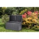 Plonos Garden Storage Box 270L, 109x51x55 cm, Grey