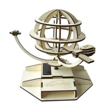 Solar Powered Wooden Building Kit Space Traveller