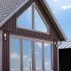 One-Way Mirror Window Film for Daytime Privacy 80x100cm, Light Blue Silver