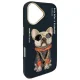 Nimmy Glasses Cool Dog Case for iPhone 16 6.1\" - Black